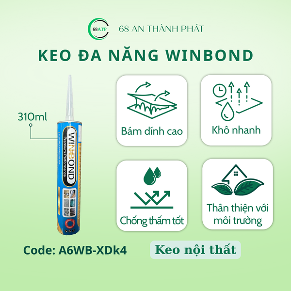 Keo Winbond xanh dương chuyên dụng cho nội thất