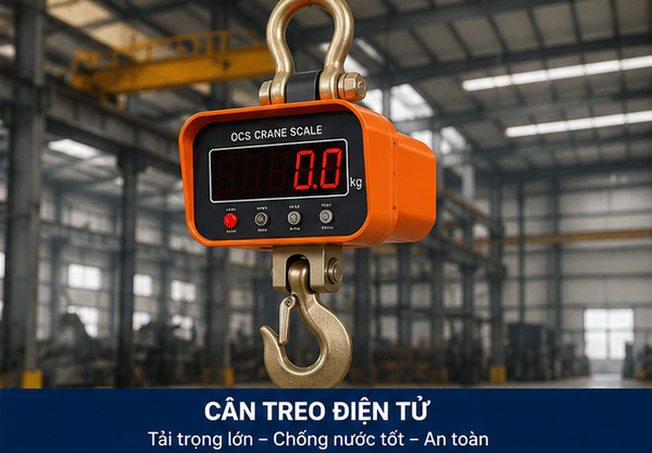 Cân treo điện tử công nghiệp tải trọng lớn sử dụng tại nhà máy và kho bãi