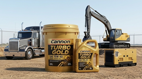 Dầu diesel Cannon Turbo Gold 15W-40 cho xe tải và máy công trình