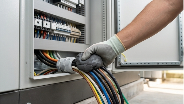 Đất sét bịt tủ điện ngăn nước và côn trùng bảo vệ thiết bị