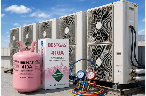 Gas lạnh Bestgas R410A sử dụng cho hệ thống điều hòa không khí dân dụng và công nghiệp