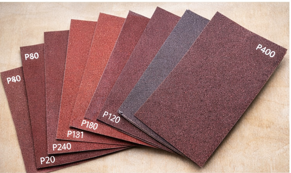 Giấy nhám các độ nhám P80 P120 P240 dùng xử lý bề mặt gỗ và tường