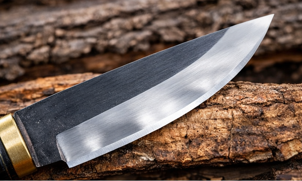 Lưỡi dao mèo làm từ thép nhíp ô tô nguyên khối sắc bén và bền chắc