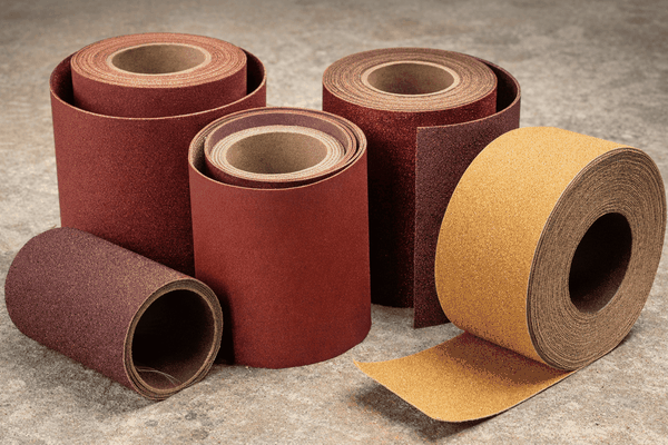 Vải nhám cuộn công nghiệp dùng chà nhám gỗ và kim loại