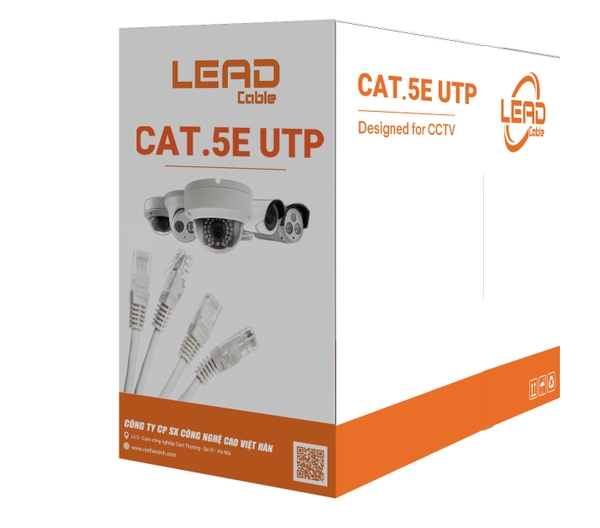 Dây cáp mạng Việt Hàn CAT.5E UTP 26AWG Lead