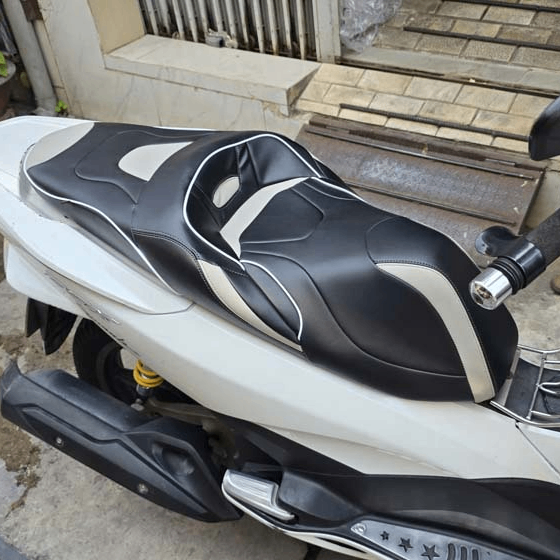 Yên Độ Honda PCX Cao Cấp – Đen Xám Trắng _ PCX-G03-GREY