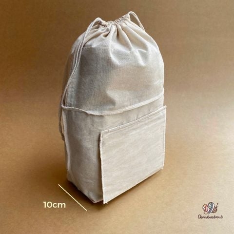 Lót túi dây rút, chất liệu vải cotton, dùng cho túi, ví đan móc thủ cô