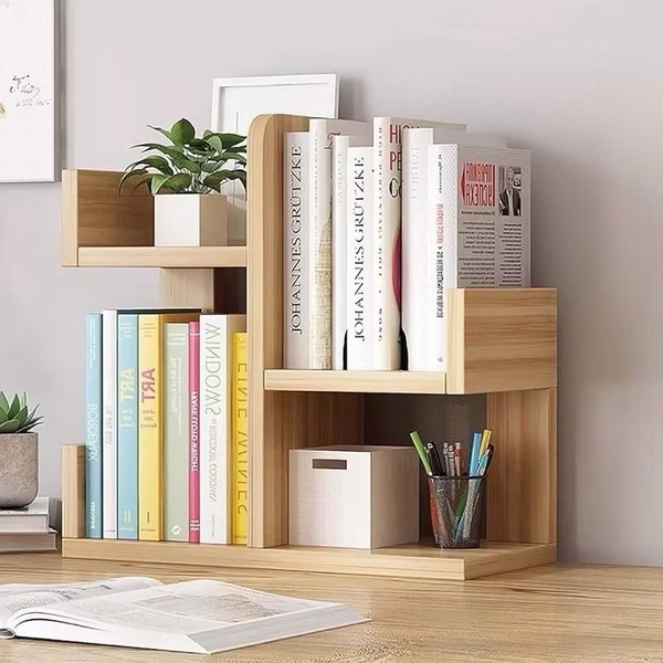 Kệ Xương Rồng, Kệ Sách Gỗ Để Bàn Hình Cây Trang Trí Bàn Làm Việc, Kệ Để Sách, Để Đồ Đa Năng