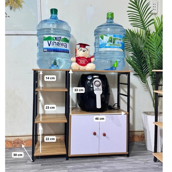 Kệ Nhà Bếp, Kệ Lò Vi Sóng Có Tủ, Kệ Để Lò Nướng Đa Năng