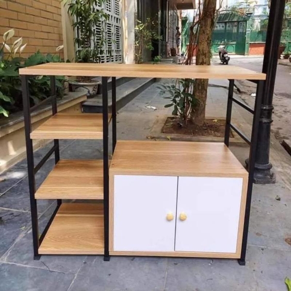 Kệ Nhà Bếp, Kệ Lò Vi Sóng Có Tủ, Kệ Để Lò Nướng Đa Năng