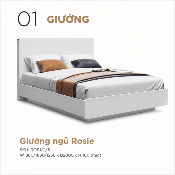 ROSIE Bed | Giường ngủ phong cách Hàn Quốc hiện đại | Flexfit Store