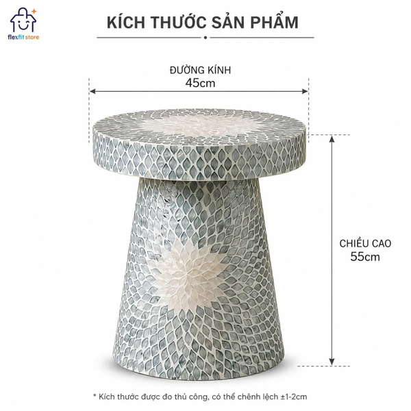 Đôn Khảm Trai Hoa Ánh Xà Cừ Indochine – Điểm Nhấn Nghệ Thuật Cho Không Gian Sang Trọng