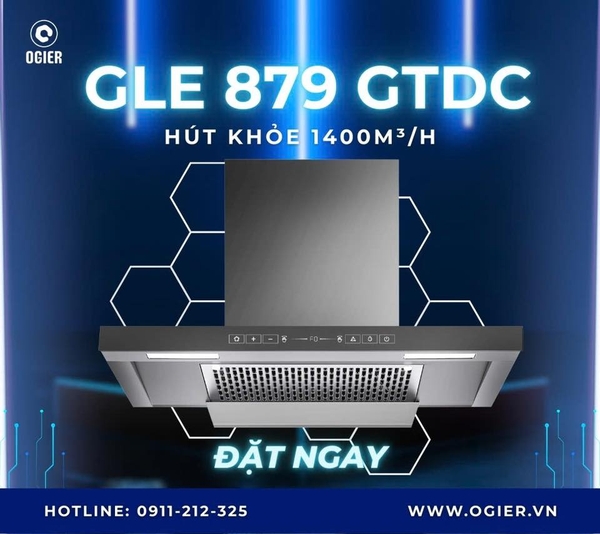 Máy hút mùi Tự động làm sạch OGIER GLE 879 GTDC