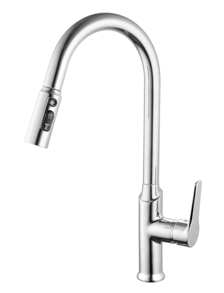 Vòi rửa bát dây rút 2 đường nóng lạnh  GLF 686