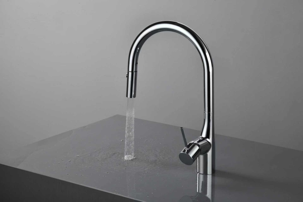 Vòi rửa bát dây rút 2 đường nóng lạnh. GLF 636