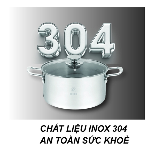 Bộ nồi 3 món nguyên khối đáy liền OGIER GSC01