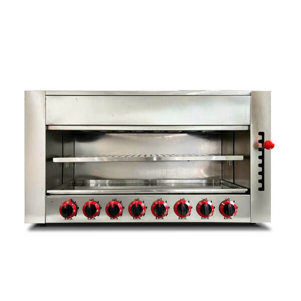Lò nướng Salamander dùng gas 8 họng đốt