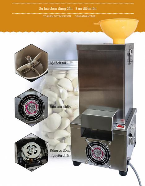 Máy bóc vỏ tỏi
