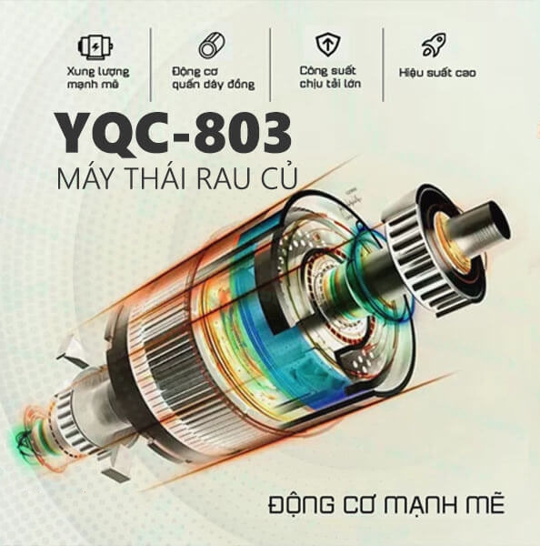 Máy Thái Rau Củ Công Nghiệp YQC-803