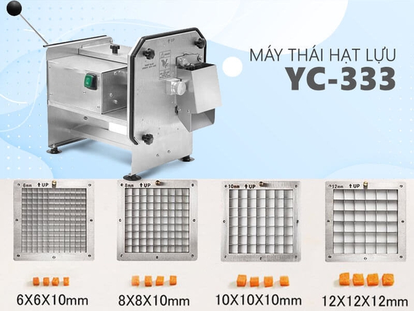 Máy Thái Hạt Lựu Củ Quả YC-333