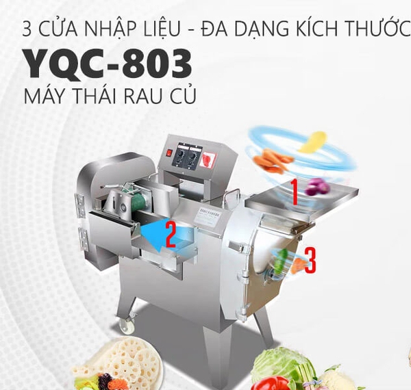 Máy Thái Rau Củ Công Nghiệp YQC-803