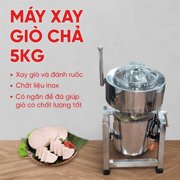 Máy xay giò, đánh ruốc 5KG