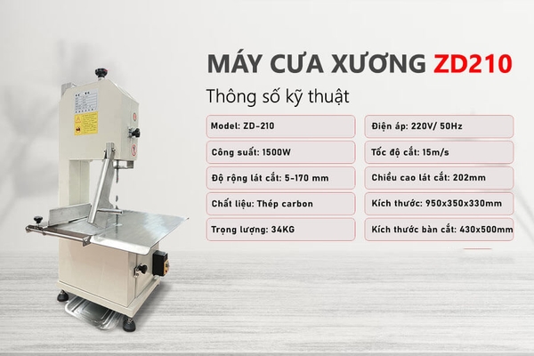 Máy Cưa Xương ZD-210 Vỏ Thép Sơn Tĩnh Điện