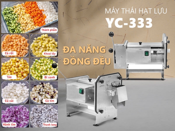 Máy Thái Hạt Lựu Củ Quả YC-333