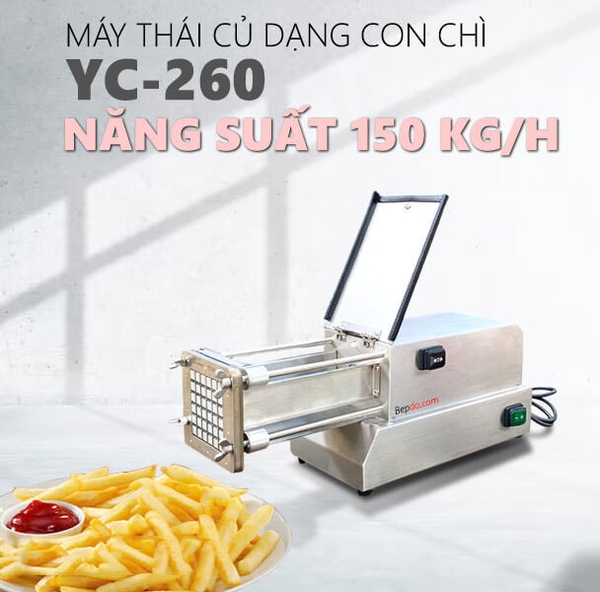 Máy Cắt Củ Quả YC-260 Thái Con Chì