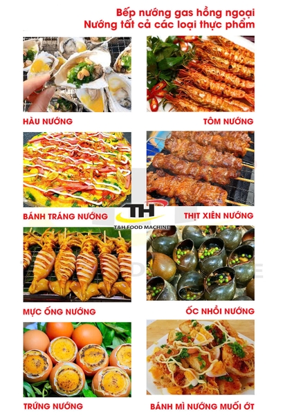 Bếp nướng thịt xiên không khói T60