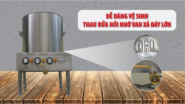 NỒI NẤU PHỞ ĐIỆN T&H 100 LÍT