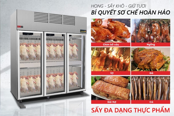 Tủ hong sấy vịt 3 cánh