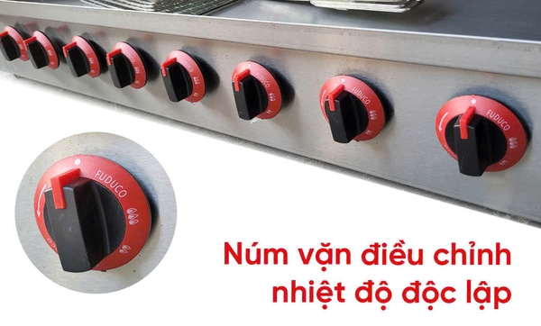 Lò nướng Salamander dùng gas 4 họng đốt