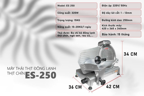 Máy Thái Thịt Đông Lạnh và Thịt Chín ES-250