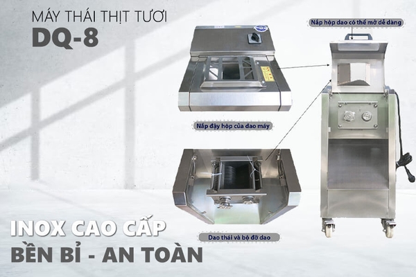 Máy Thái Thịt Sống Công Nghiệp DQ-8