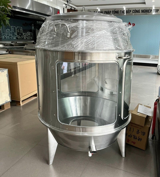 Lò quay vịt inox kính 80 cm (8 – 12 con)