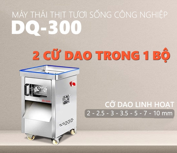 Máy Thái Thịt Tươi Sống DQ-300 Công Nghiệp