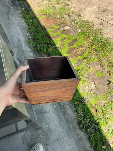 Hộp gỗ vuông decor - DQDKD