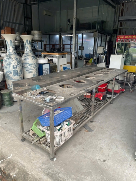 Bộ bàn bếp inox công nghiệp - DQDKD