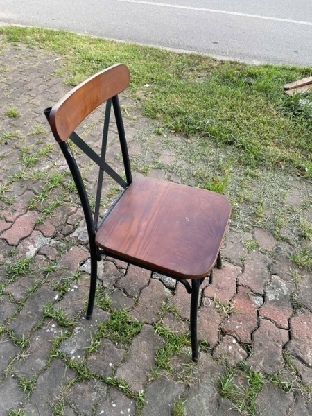 Ghế gỗ cafe lưng chữ X-DQDKD