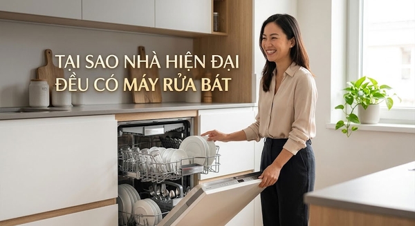 Tại sao nhà hiện đại đều có máy rửa bát?