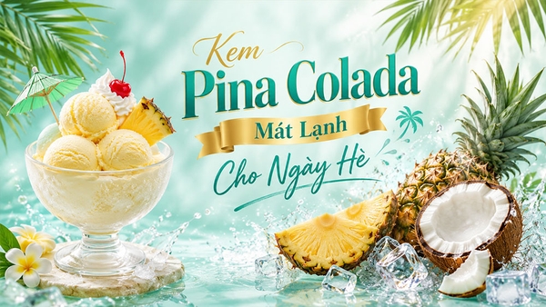 Thổi bay cái nóng mùa hè với món Kem trái cây Pina Colada