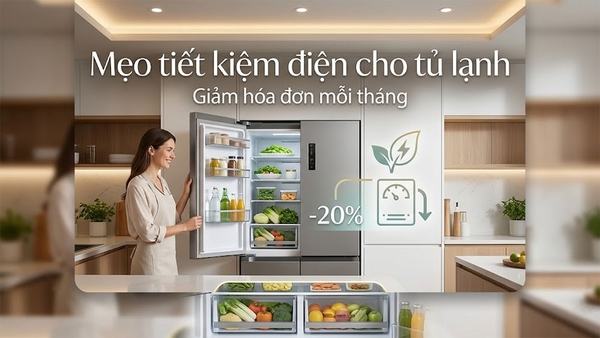 Mẹo nhỏ giúp tủ lạnh tiết kiệm điện mỗi tháng