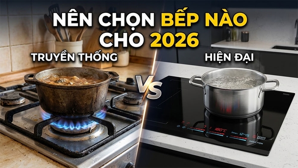 Nên mua bếp từ hay bếp gas? So sánh chi tiết cho gia đình Việt 2026