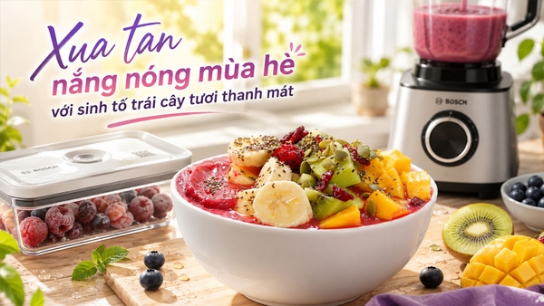 Xua tan nắng nóng mùa hè với sinh tố trái cây tươi thanh mát