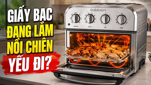 Một miếng giấy bạc có thể làm nồi chiên hoạt động kém đi thế nào?