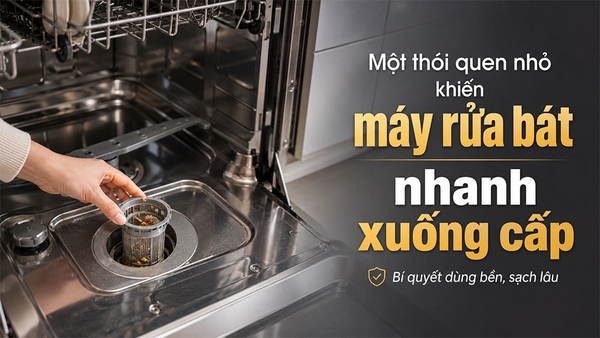 Một thói quen nhỏ khiến máy rửa bát nhanh xuống cấp