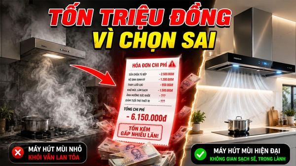 Chọn sai công suất máy hút mùi có thể khiến bạn tốn thêm hàng triệu đồng