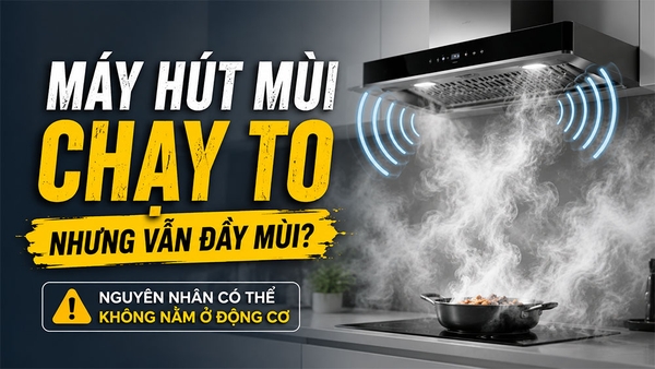 Vì sao máy hút mùi chạy rất to nhưng căn bếp vẫn đầy mùi?