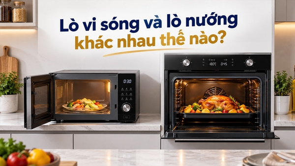 Lò vi sóng và lò nướng khác nhau nhiều hơn bạn tưởng